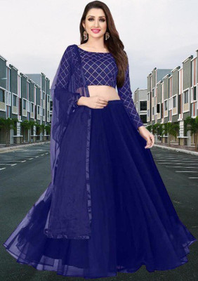 BIPIN ENTERPRISE Anarkali Gown(Blue)