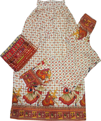 Shri Nityanand Poshak Bhandar Printed Semi Stitched Lehenga Choli(Multicolor)