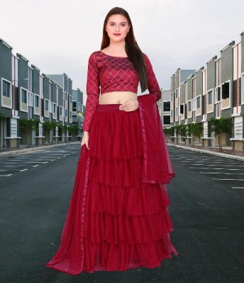 RUDKI ENTERPRISE Anarkali Gown(Red)