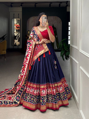 Mahi creations Printed Semi Stitched Lehenga Choli(Multicolor)