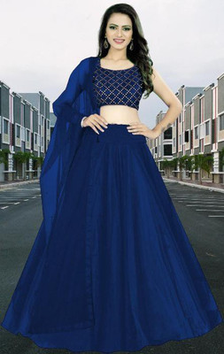 BIPIN ENTERPRISE Anarkali Gown(Blue)