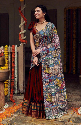 Fabcartz Self Design Semi Stitched Lehenga Choli(Maroon)