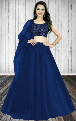 BIPIN ENTERPRISE Anarkali Gown(Blue)