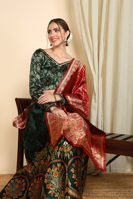 SWAMI STUDIO Self Design Semi Stitched Lehenga Choli(Multicolor)