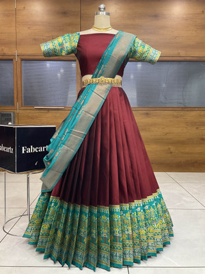 MR Y Self Design Semi Stitched Lehenga Choli(Multicolor)