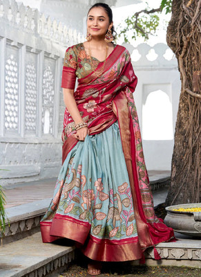 GORASH CREATION Printed Semi Stitched Lehenga Choli(Multicolor)