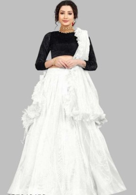 BIPIN ENTERPRISE Anarkali Gown(White)