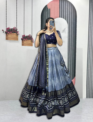 AAYUSHYAM ENTERPRISE Printed Semi Stitched Lehenga Choli(Multicolor)