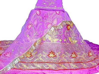 SHRHRIBUSINESS FASHION Embroidered Semi Stitched Rajputi Poshak(Pink)