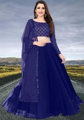 BIPIN ENTERPRISE Anarkali Gown(Blue)