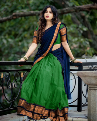 MAHOTSAVA Self Design Semi Stitched Lehenga Choli(Green)