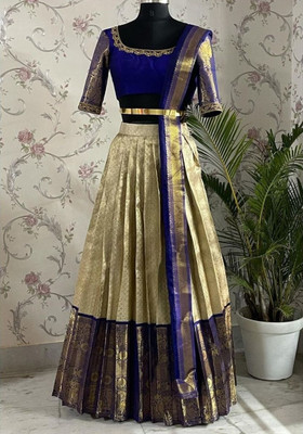 Coxwin Self Design Semi Stitched Lehenga Choli(Multicolor)
