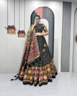 AAYUSHYAM ENTERPRISE Printed Semi Stitched Lehenga Choli(Multicolor)