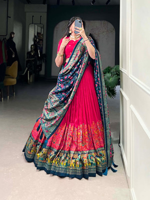 ZARISTACREATION Printed Semi Stitched Lehenga Choli(Multicolor)