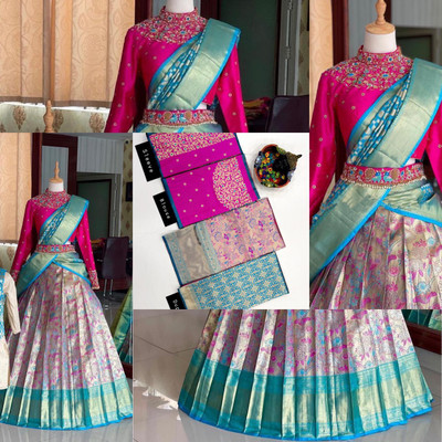 CLODD7STAR Self Design Semi Stitched Lehenga Choli(Multicolor)