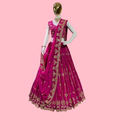 IYALAFAB Self Design Semi Stitched Lehenga Choli(Multicolor)