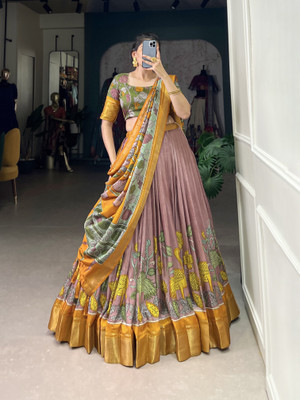 Deco Enterprise Self Design Semi Stitched Lehenga Choli(Multicolor)