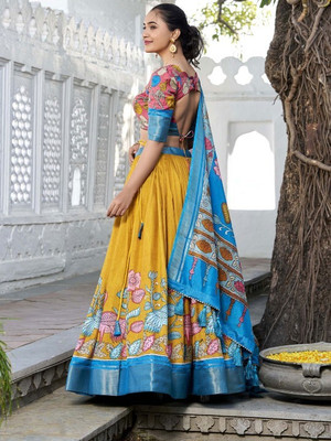 AAYUSHYAM ENTERPRISE Printed Semi Stitched Lehenga Choli(Multicolor)