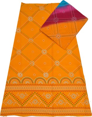 YUVIRAJ FASHION HUB Printed Semi Stitched Lehenga Choli(Yellow)