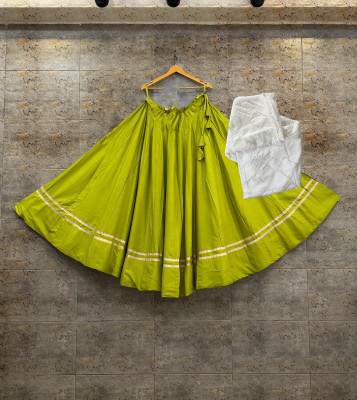 AAYUSHYAM ENTERPRISE Self Design Semi Stitched Lehenga Choli(Green)