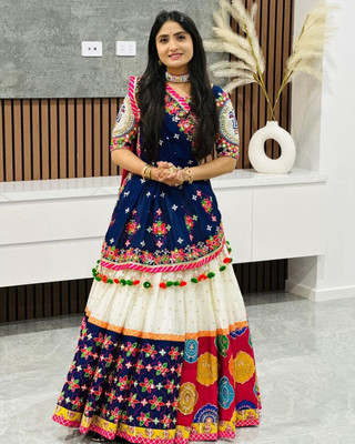 BAJRANG CREATION Printed Stitched Lehenga Choli(Multicolor)
