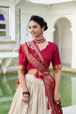 ZARISTACREATION Embroidered, Self Design Semi Stitched Lehenga Choli(Multicolor)