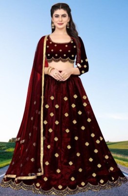 BIPIN ENTERPRISE Anarkali Gown(Maroon)