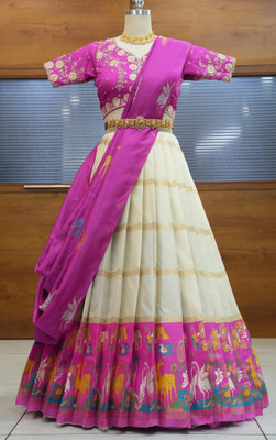 MR Y Self Design Semi Stitched Lehenga Choli(Multicolor)