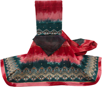 Man Fashion Embroidered Semi Stitched Rajasthani Poshak(Green)