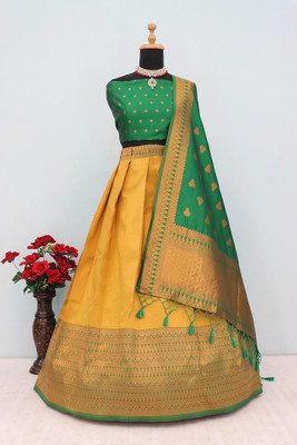 satshreecreat Self Design Semi Stitched Lehenga Choli(Multicolor)