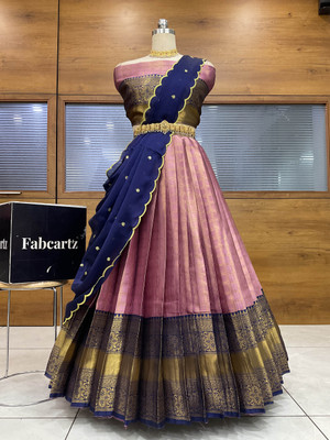 Sonu Creation Self Design Semi Stitched Lehenga Choli(Multicolor)
