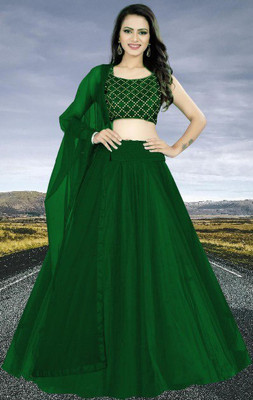 RUTSH CREATION Anarkali Gown(Green)
