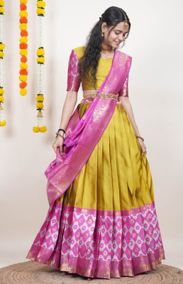 SHREE CREATION Printed Semi Stitched Lehenga Choli(Multicolor)