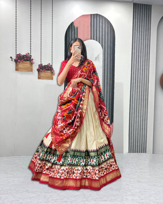 AAYUSHYAM ENTERPRISE Printed Semi Stitched Lehenga Choli(Multicolor)