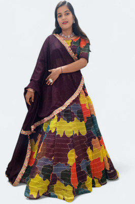 ANAVI FAB FASHION Embellished Stitched Lehenga Choli(Multicolor)