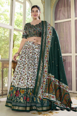 RADHVI BIZ Self Design Semi Stitched Lehenga Choli(Pink)