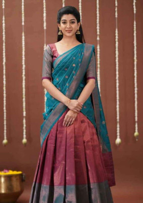 Harshiv Textile Self Design Semi Stitched Lehenga Choli(Maroon)