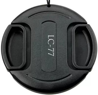 DIGICLAMBO LC 77mm Snap on Lens Cap for all DSLR camera lens having 77 filter thread  Lens Cap(Black, 77 mm)