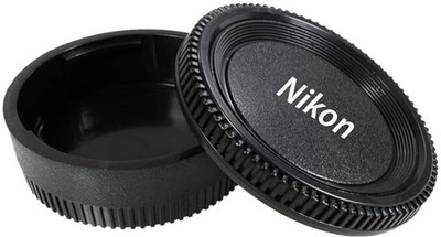 SUPERNIC Camera Rear Lens Cap & Camera Body Cap Compatiable for Nikon D7500  Lens Cap(Black)