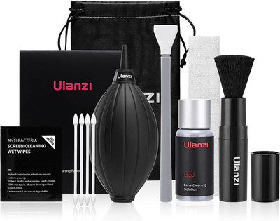 ULANZI Camera Cleaning Kit 9 in 1 Professional DSLR Clean Accessories  Lens Cleaner(15 ml, 2 inch, Pack of 1)