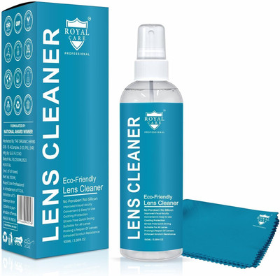 ROYAL CARE PROFESSIONAL Lens Cleaner Spray Kit – Lens Cleaner Spray 100ml with 1 Microfiber Cloths  Lens Cleaner(100 ml, 6x5 inch, Pack of 1)