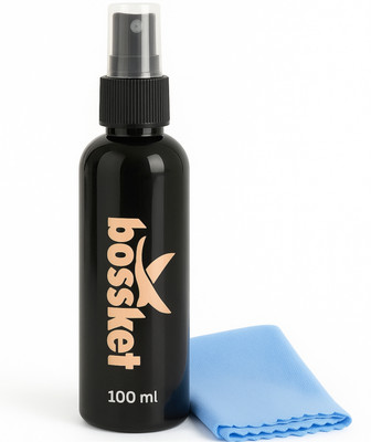 Bossket Eyeglass Cleaner Spray(100 ml)+Microfiber Cloth,for Laptop,Camera Lens,Mobile  Lens Cleaner(100 ml, 6 inch, Pack of 1)