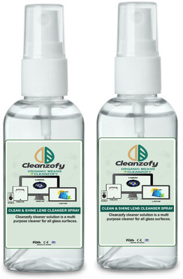 LADY HERON CLANZOFY LENSE CLEAR PACK 2  Lens Cleaner(200 ml, 3 inch, Pack of 2)