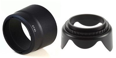 FND Hood for Camera Lens, Made ABS,58MM Flower Hood for Canon 18-55 & ET 63 Hood  Lens Hood(58 mm, Black)