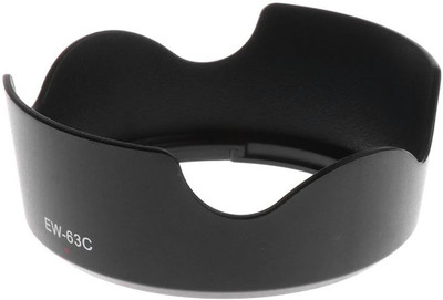 MILLETS Lens Hood Compatible EW-63C for Canon EF-S 18-55mm f/3.5-5.6 IS STM  Lens Hood(58 mm, Black)
