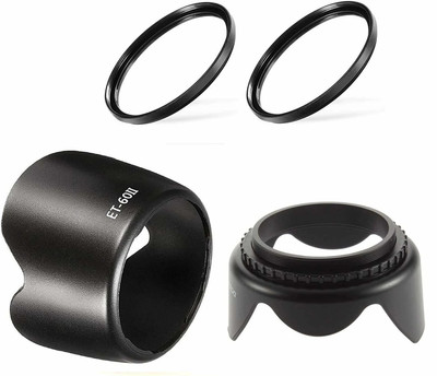 MILLETS FK_et60 flower,58mm hood,2p 58uv  Lens Hood(58 mm, Black)