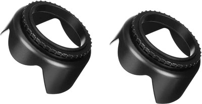 FND Hood for Camera Lens, Made ABS (58MM Flower Hood Pack of 2)  Lens Hood(58 mm, Black)