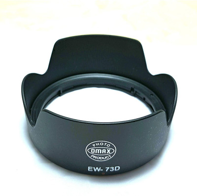 OMAX ew-73d Lens Hood for Canon 80D EF-S 18-135mm f/3. 5-5. 6 IS USM Lens  Lens Hood(67 mm, Black)