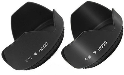 MILLETS 55mm and 58mm Digital Tulip Flower Lens Hood for Nikon D3500  Lens Hood(58 mm, Black)
