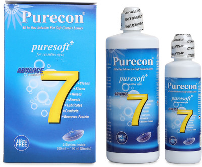 Purecon Puresoft Combo Cleaning Solution(500 ml)